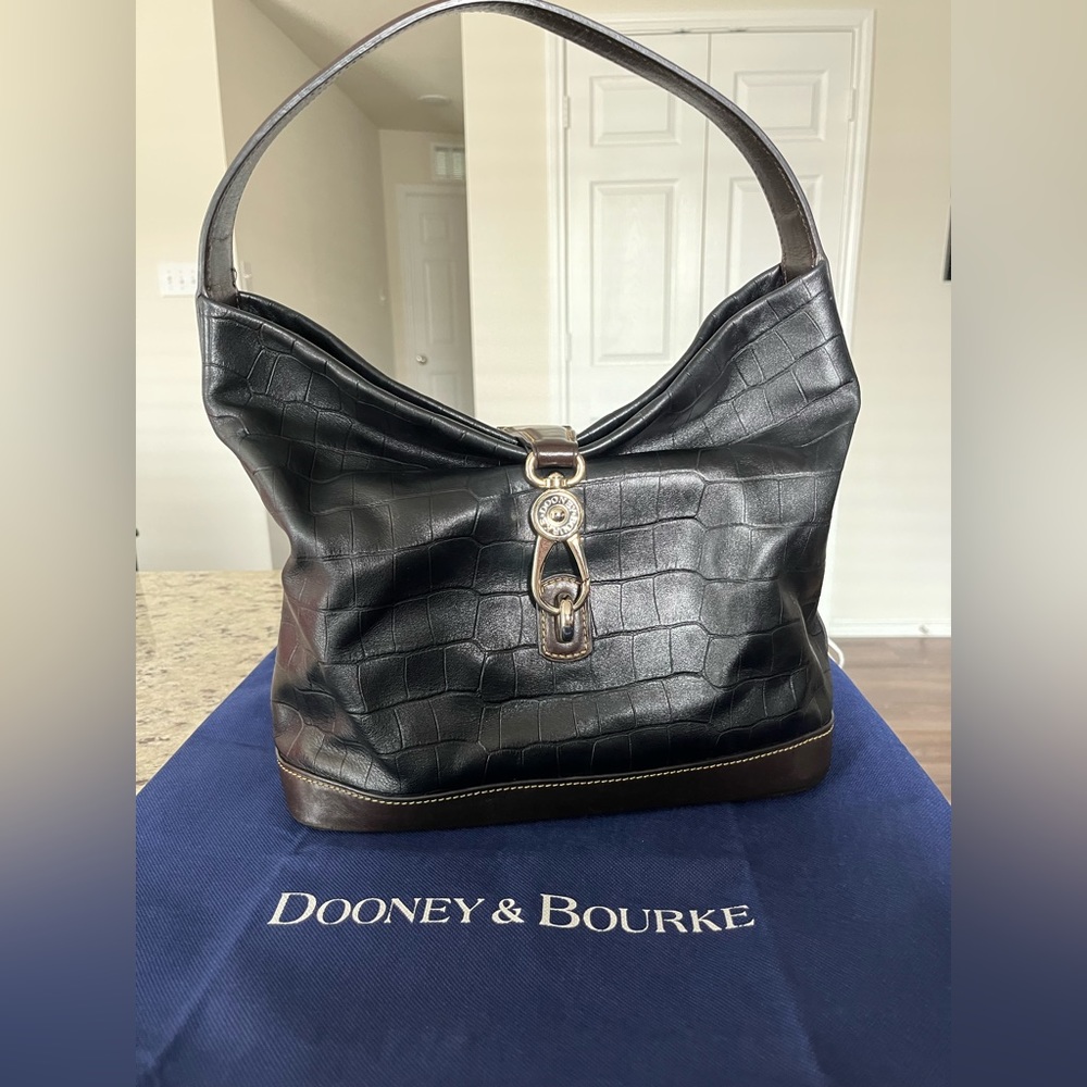 Dooney & Bourke Denison Logo Lock Shoulder Bag